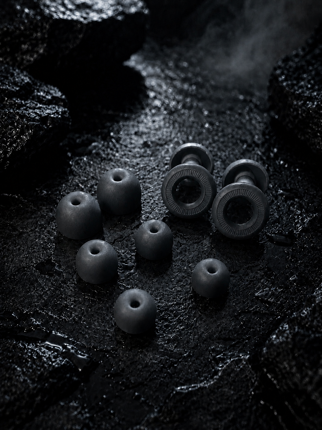 Bouchons d’oreilles réutilisables - Noir